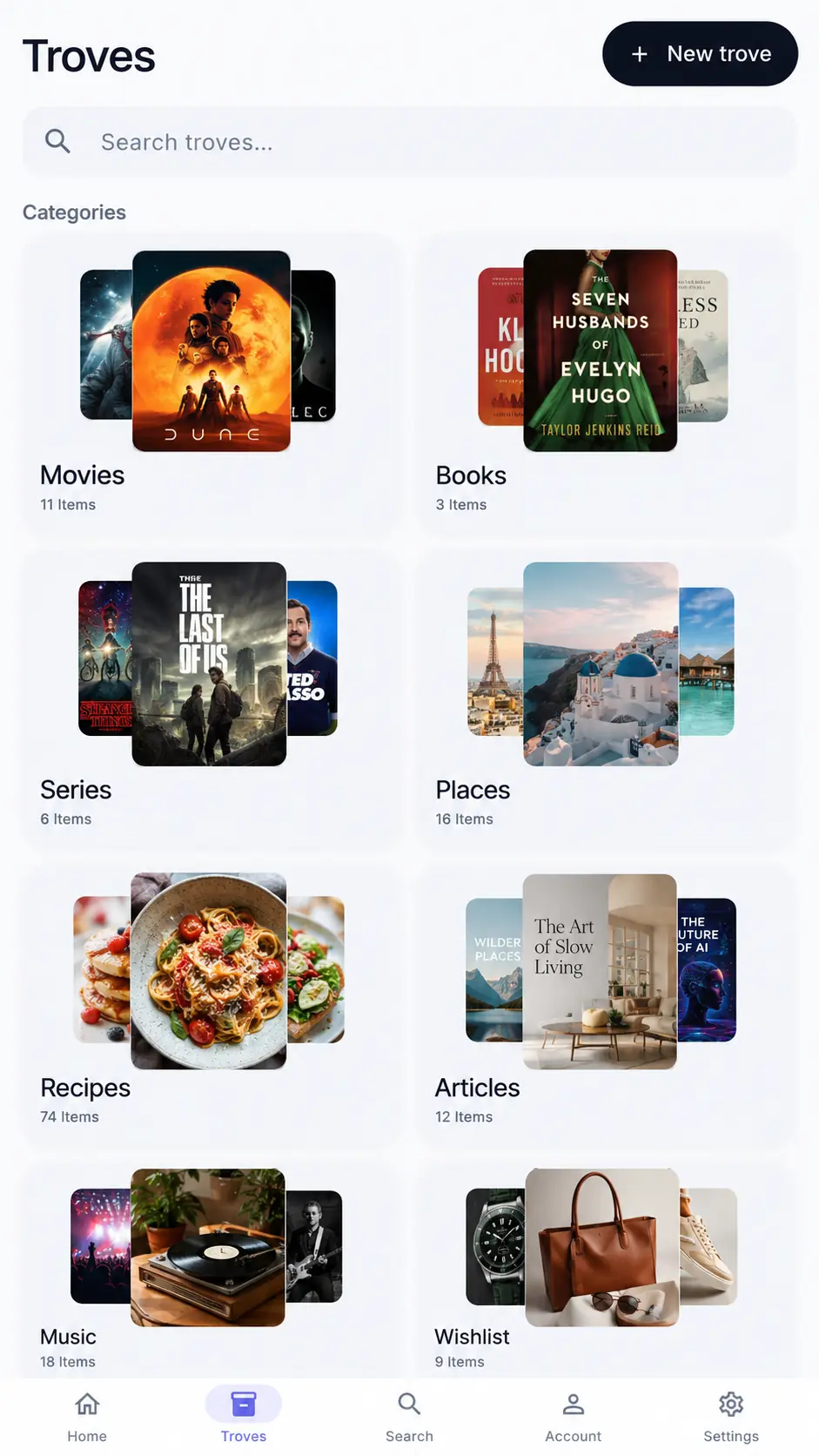 Trove categories overview